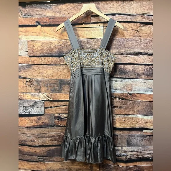 Nougat London Silk Beaded Midi Dress Nougat London Silk Beaded Midi Dress